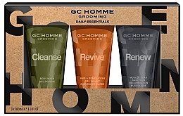 Парфумерія, косметика Набір - Grace Cole GC Homme Grooming Daily Essentials (sh/gel/100ml + h/wash/100ml + muscle/soak/100ml)