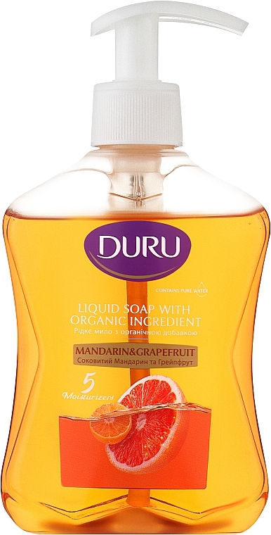 Рідке мило "Соковитий мандарин та грейпфрут" - Duru Mandarin & Grapefruit Liquid Soap — фото N1