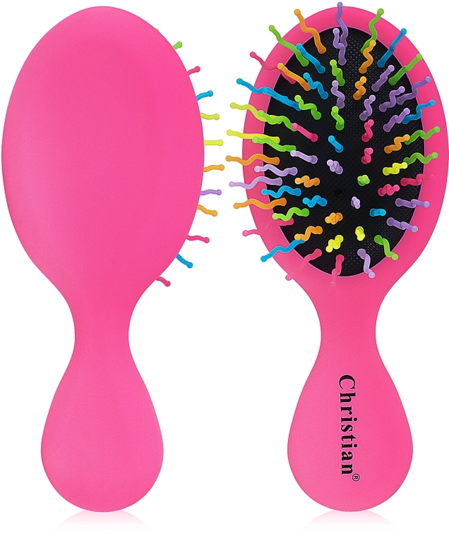 Расческа для волос "Мини", CR-4235, розовая - Christian — фото N1