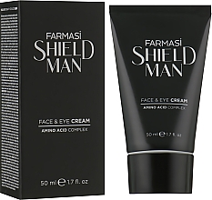 Духи, Парфюмерия, косметика Мужской крем для лица и области вокруг глаз - Farmasi Shield Man Face & Eye Cream