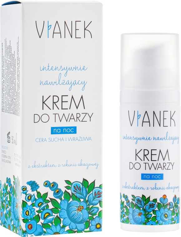 Интенсивно увлажняющий ночной крем для лица - Vianek Moisturizing Night Cream