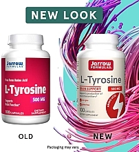 Пищевые добавки "L-тирозин 500 мг" - Jarrow Formulas L-Tyrosine 500mg — фото N2
