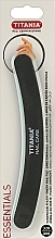Пилочка для ногтей изогнутая, черно-бирюзовая - Titania Nail File — фото N1