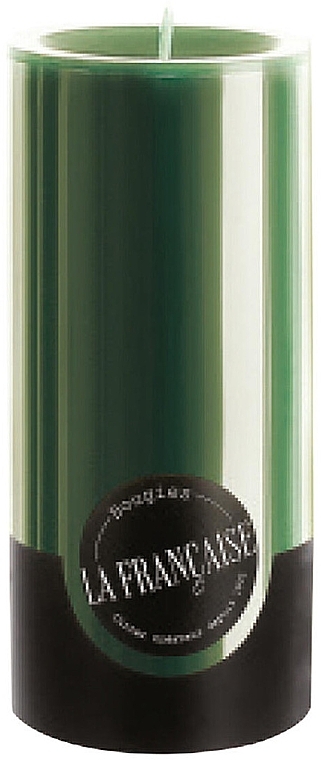Свічка-циліндр, діаметр 7 см, висота 15 см - Bougies La Francaise Cylindre Candle Green — фото N1