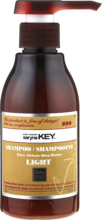Відновлювальний шампунь з полегшеною формою - Saryna Key Light Pure African Shea Butter Shampoo