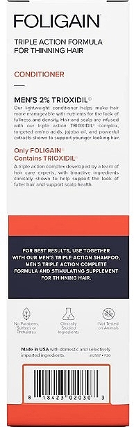 Кондиціонер від випадання волосся для жінок - Foligain Women's Stimulating Conditioner For Thinning Hair — фото N3