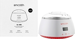 Воскоплав баночный SL-500 White на 100W и 500 мл, белый - SMOOTH Wax Warmer — фото N2