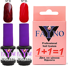 Духи, Парфюмерия, косметика Набор "1+1" - Fayno № 53 (21,23) (gel/polish/2x7ml)