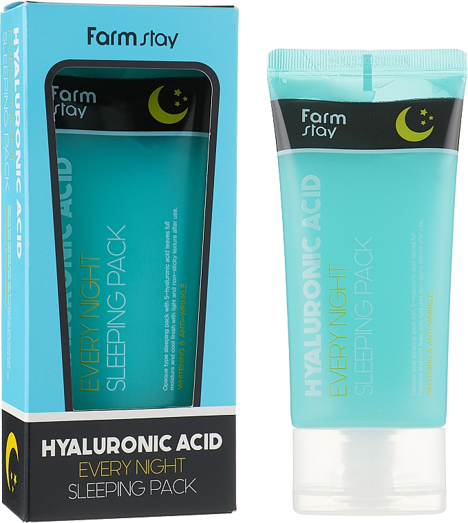 Нічна маска з гіалуроновою кислотою - Farm Stay Hyaluronic Acid Every Night Sleeping Pack — фото N2