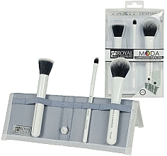 Парфумерія, косметика Набір пензлів для макіяжу, білий - Royal & Langnickel Moda Complexion Perfection 4pcs White Brush Kit