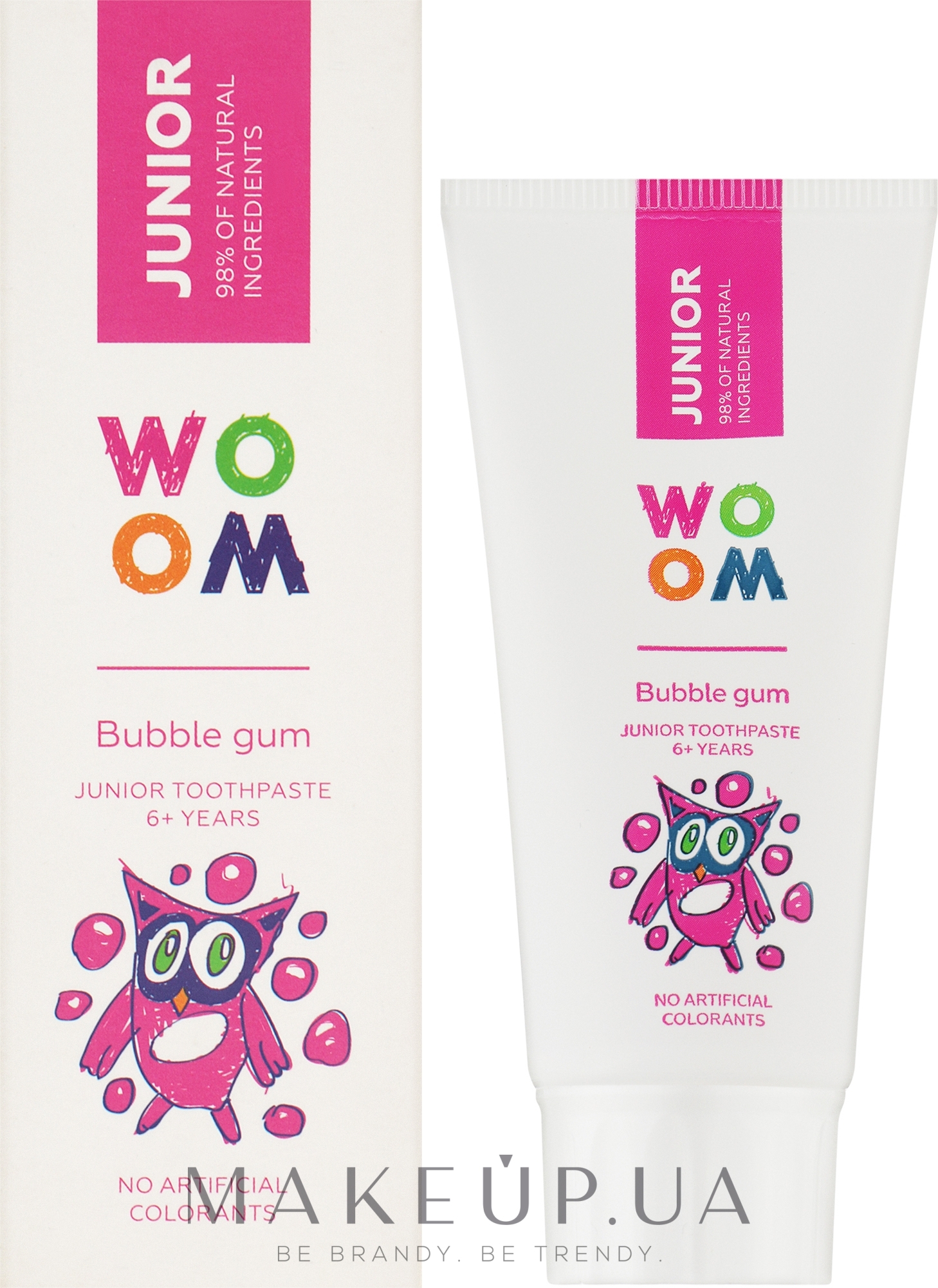 Детская зубная паста "Жевательная резинка" - Woom Junior Bubble Gum Toothpaste — фото 50ml