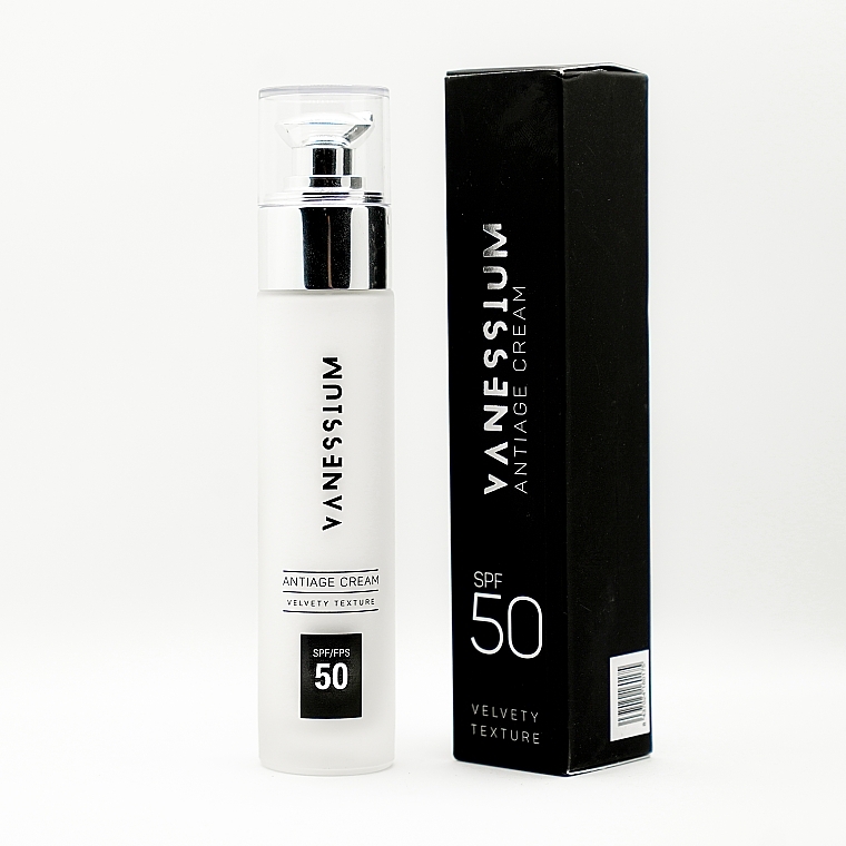 Антивіковий крем SPF50 для обличчя - Vanessium Antiage Cream SPF50  — фото N2
