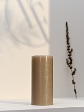 Свічка-циліндр, діаметр 7 см, висота 15 см - Bougies La Francaise Cylindre Candle Taupe — фото N2