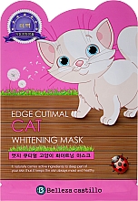 Духи, Парфюмерия, косметика Тканевая маска для лица "Кошка" - Belleza Castillo Edge Cutimal Cat Anti-Wrinkle Mask