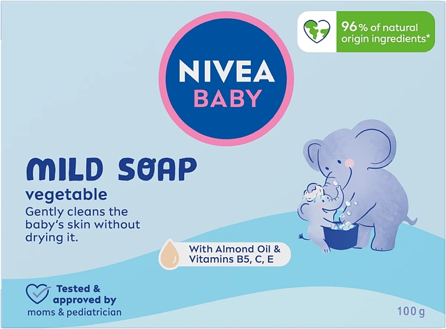 М'яке крем-мило для дітей - NIVEA Baby Mild Soap — фото N1