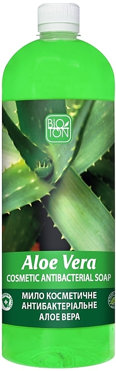 Мило антибактеріальне "Алое" - Bioton Cosmetics Aloe Liquid Soap (дой-пак) — фото N3