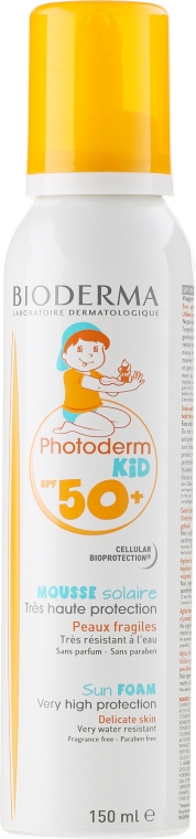 Сонцезахисний мус для дітей - Bioderma Photoderm KiD Mousse SPF 50+ — фото N1