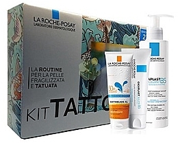 Парфумерія, косметика Набір - La Roche-Posay Cicaplast Kit Tattoo (gel/200ml + balm/40ml + gel/15ml)