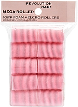 Духи, Парфюмерия, косметика Бигуди-липучки, розовые, 10 шт. - Revolution Haircare Mega Pink Velcro Heatless Rollers