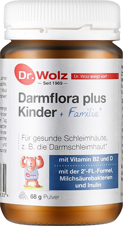 Синбіотик для дітей і всієї сім'ї - Dr. Wolz Darmflora Plus Kinder + Familie — фото N1