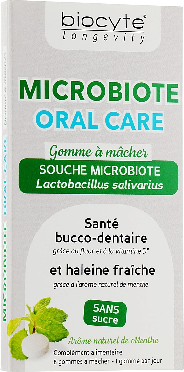 Жевательные резинки - Biocyte Longevity Microbiote Oral Care — фото N1