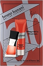 Парфумерія, косметика Bruno Banani Magnetic Woman - Набір (edp/30ml + sh/gel/50ml)