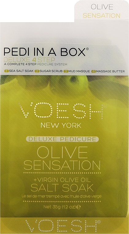 Набор для педикюра "Олива" - Voesh Pedi In A Box Deluxe Pedicure Olive Sensation — фото N1