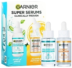 Набор - Garnier Skin Naturals Super Serums Clinically Proven (serum/2x30ml) — фото N2