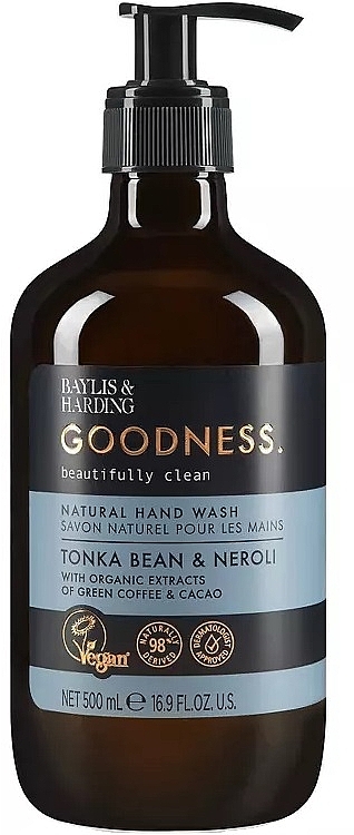 Жидкое мыло для рук - Baylis & Harding Goodness Tonka Bean & Neroli Natutal Hand Wash — фото N1