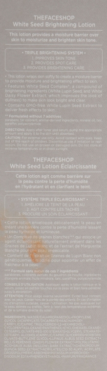 Лосьйон освітлювальний для всіх типів шкіри - The Face Shop White Seed Brightening Lotion — фото N6