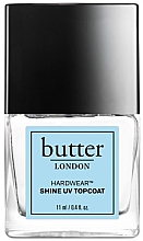 Верхнє глянцеве УФ-покриття для нігтів - Butter London Hardwear Shine UV Topcoat — фото N1