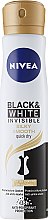 Дезодорант-антиперспірант "Ніжність шовку" - NIVEA Black & White Invisible Silky Smooth Antyperspirant Spray — фото N1