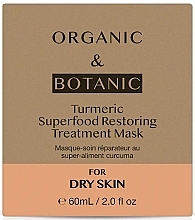Відновлювальна маска для обличчя з куркумою - Organic & Botanic Turmeric Superfood Restoring Treatment Mask — фото N2
