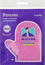 Парфумерія, косметика Банна мочалка "Рукавичка", рожева - Maison