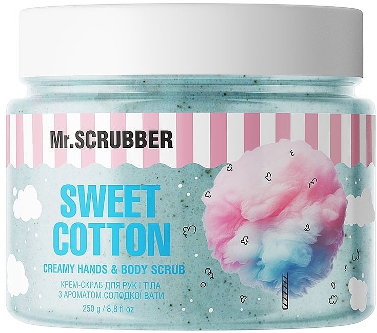Крем-скраб для рук і тіла з ароматом солодкої вати - Mr.Scrubber Sweet Cotton — фото N1