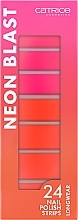 Наклейки для нігтів - Catrice Neon Blast Nail Polish Strips 020 Neon Thunder — фото N2