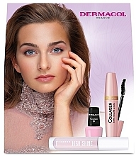 Духи, Парфюмерия, косметика Набор - Dermacol Collagen Set (mascara/12ml + lipgloss/4ml + n/polish/5ml)