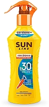 Сонцезахисне молочко з бета-каротином та вітаміном Е - Sun Like Body Milk SPF 30 New Formula — фото N1