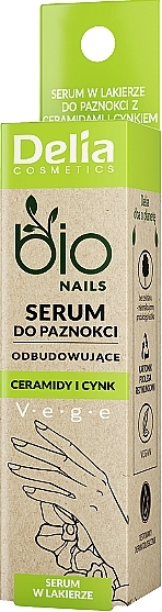 Відновлювальна сироватка для нігтів з керамідами та цинком - Delia Bio Nails Serum — фото N1