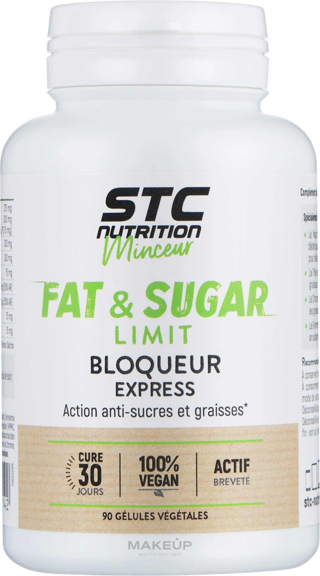 Блокатор сахаров и жиров - STC Nutrition Fat & Shugar Limit Capsules — фото 90шт