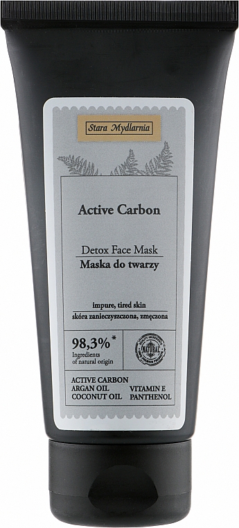 Маска-детокс для лица а основе активированного угля - Stara Mydlarnia Active Carbon Detox Face Mask — фото N1