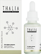 Освітлювальна сироватка для обличчя з 2% альфа-арбутину - Thalia Alpha Arbutin Serum — фото N2