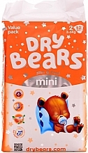 Парфумерія, косметика Підгузки Slim&Cool, 2 Mini (3-6 кг), 52 шт. - Dry Bears