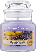 Ароматическая свеча в банке "Лимон лаванда" - Yankee Candle Lemon Lavender — фото N1