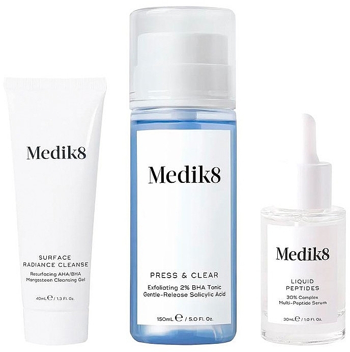 Набір - Medik8 Skin Perfecting Collection (f/gel/40ml + f/ton/150ml + f/ser/30ml) — фото N2