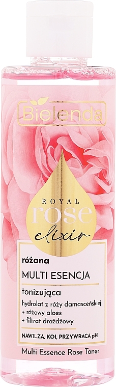 Трояндовий тонер для обличчя - Bielenda Royal Rose Elixir Multi Essence Rose Toner — фото N1