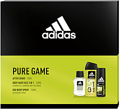 Духи, Парфюмерия, косметика Adidas Pure Game - Набор (lot/50ml + deo/150ml + sh/gel/250ml)