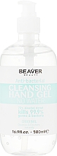 Антисептик для рук с растительными экстрактами, с дозатором - Beaver Professional Original Cleansing Hand Gel No Water Anti-Bacterial — фото N1