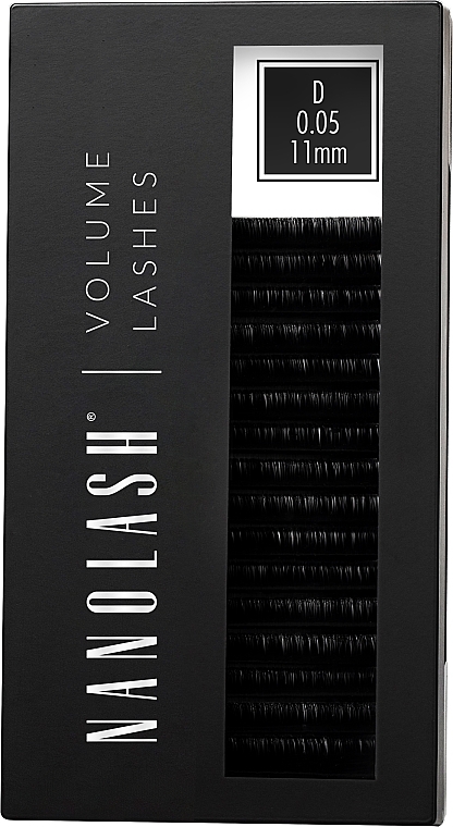 Nanolash Volume Lashes - Накладні вії D, 0.05 (11 мм) — фото N4