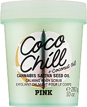 Скраб для тіла - Victoria's Secret Pink Coco Chill Cannabis Sativa Seed Oil Calming Scrub — фото N1